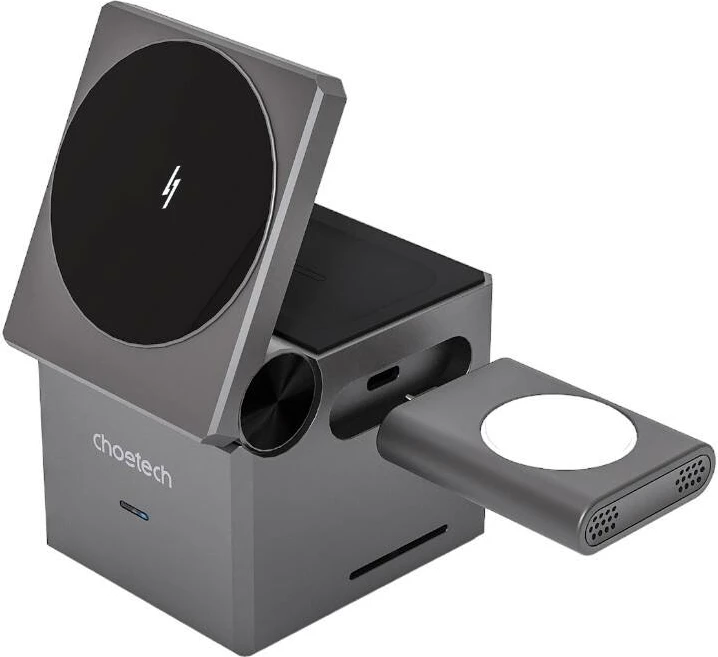 Karikues wireless Choetech T632-F 3-në-1, 15W, i zi