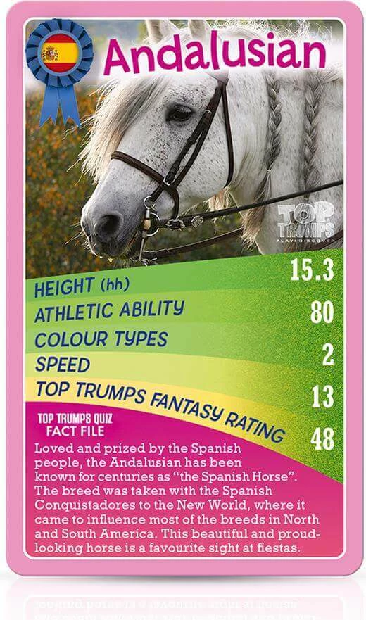 Lojë me letra Winning Moves Top Trumps Horses, Ponies and Unicorns