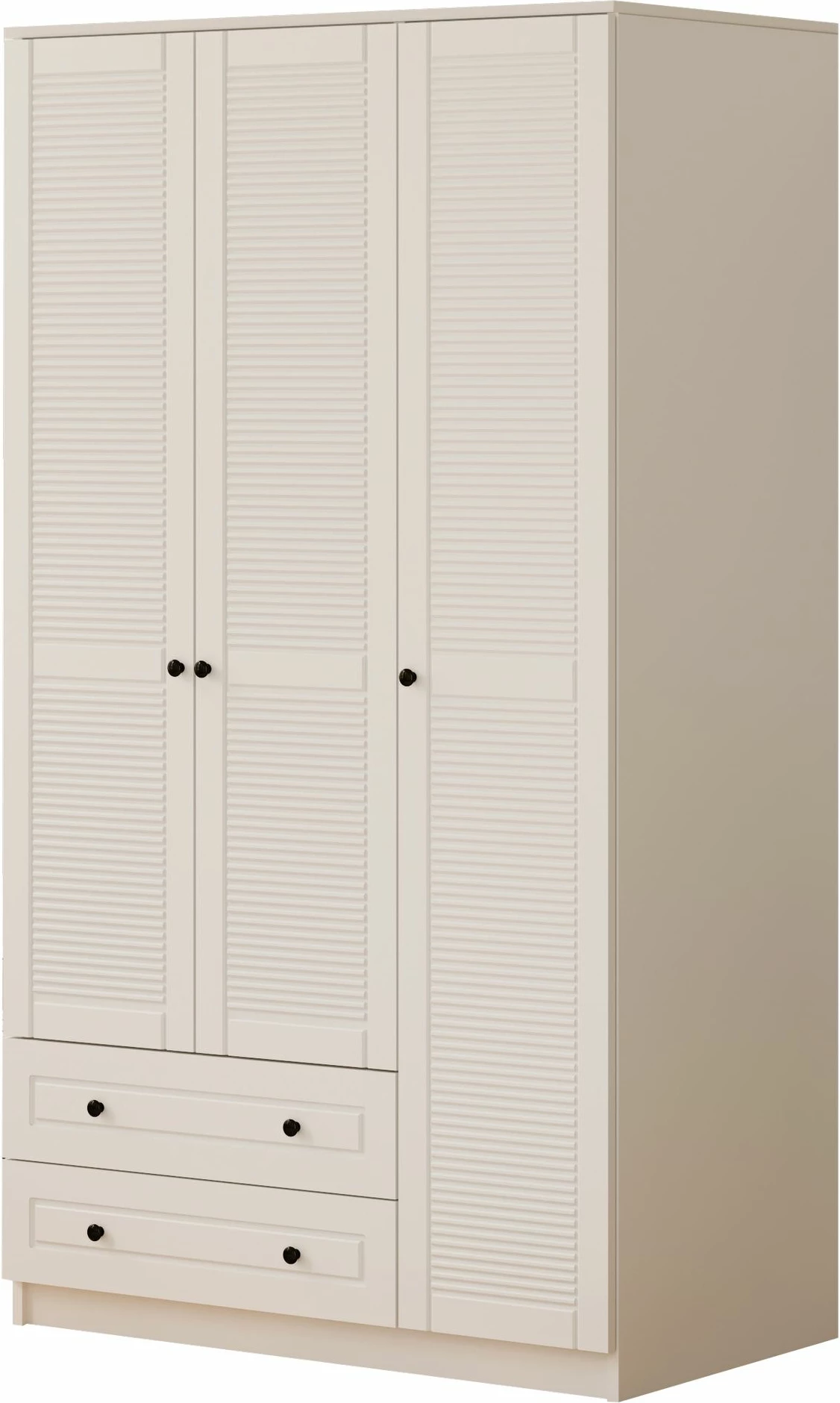 Dollap rrobash Skye Decor, ngjyrë e bardhë mat, RB-062