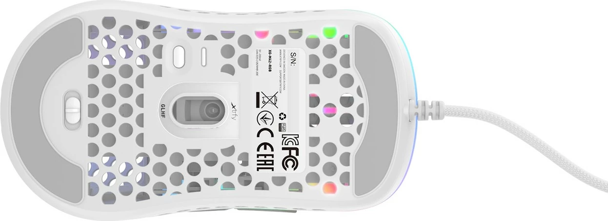 Maus Cherry XTRFY M42, 16000 DPI, Ambidextrous, USB Type-A, Bardhë