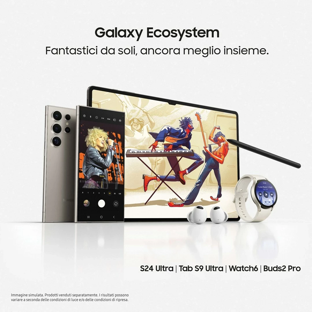 Celular Samsung Galaxy S24 Ultra, 6.8", 12 GB RAM, 256 GB, 5000 mAh, E verdhë