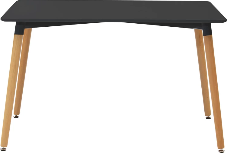 Set tavoline me karrige Natali-Parker, 5 copë, ngjyrë e zezë-natyrale, 120x80x76cm