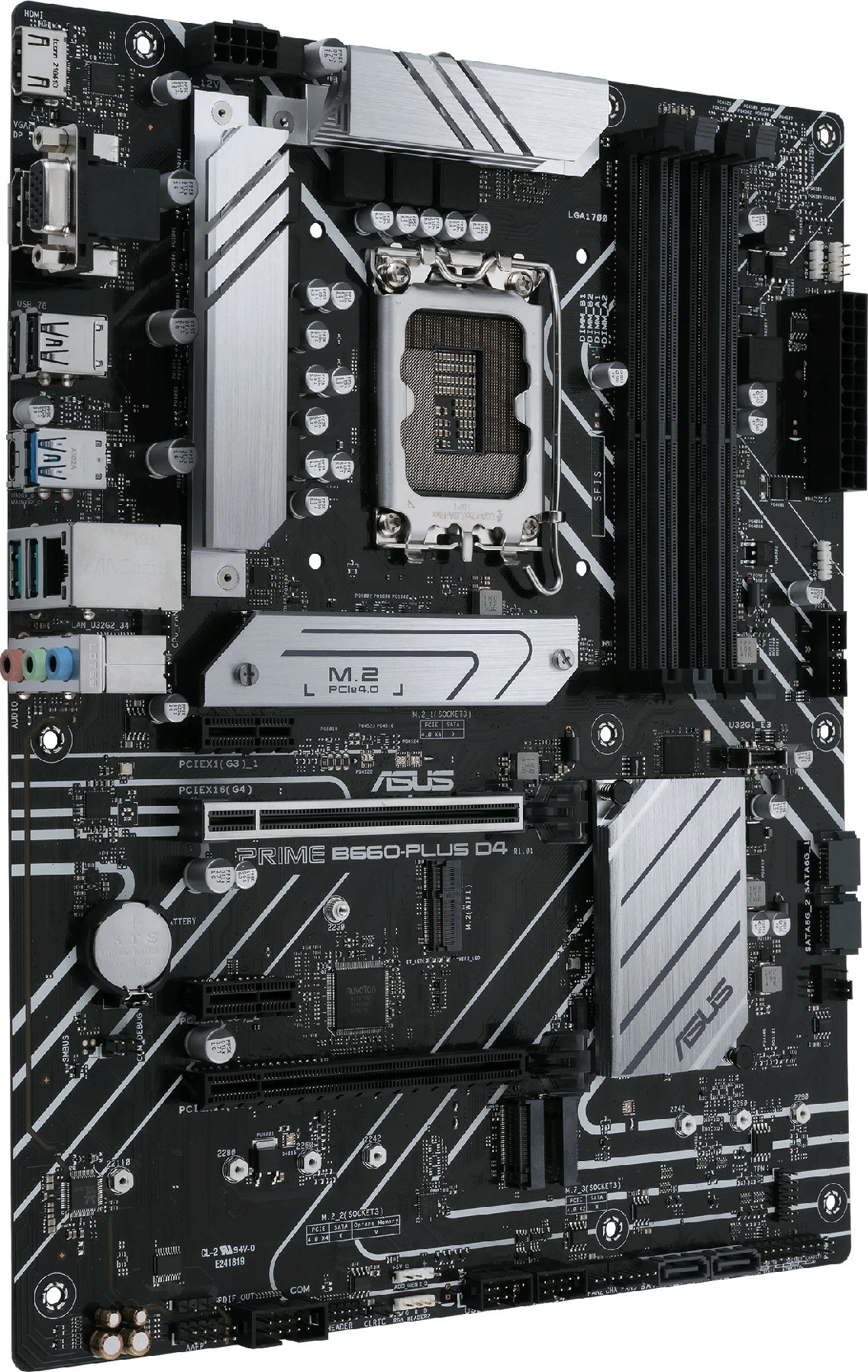 Pllakë amë ASUS PRIME B660-PLUS D4, Intel, LGA 1700, DDR4-SDRAM, 128 GB