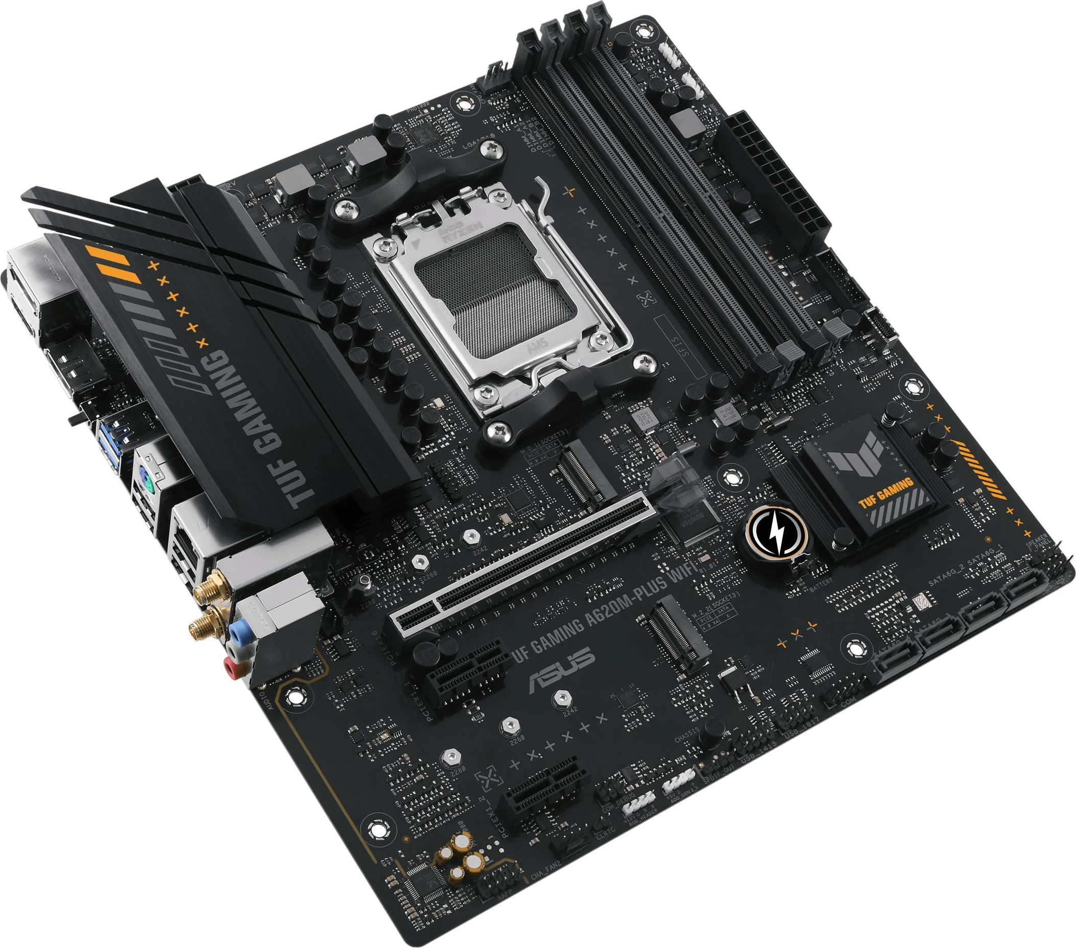 Pllakë amë ASUS TUF GAMING A620M-PLUS WIFI, AMD, Socket AM5, DDR5, 128 GB