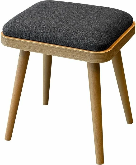 Tavolinë me karrige, set 6 pjesësh, ngjyrë lis dhe antracit, Vina Mini 06 1053