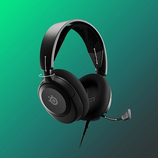 Kufje SteelSeries Arctis Nova 1, me kabllo, për lojëra, e zezë