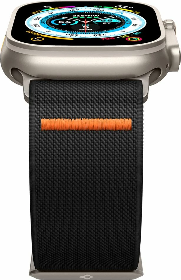 Rrip Spigen Fit Lite Ultra për Apple Watch 4/5/6/7/8/9/SE/Ultra (42/44/45/49 mm), i zi