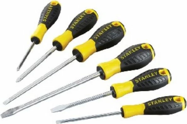 Set kaçavidash Stanley Essential STHT0-60209, 6 copë, verdhë/zezë