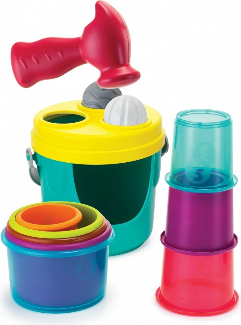 Lodër ndërtimi B-kids Giraffe Tower XL, 14 pjesë, shumëngjyrëshe