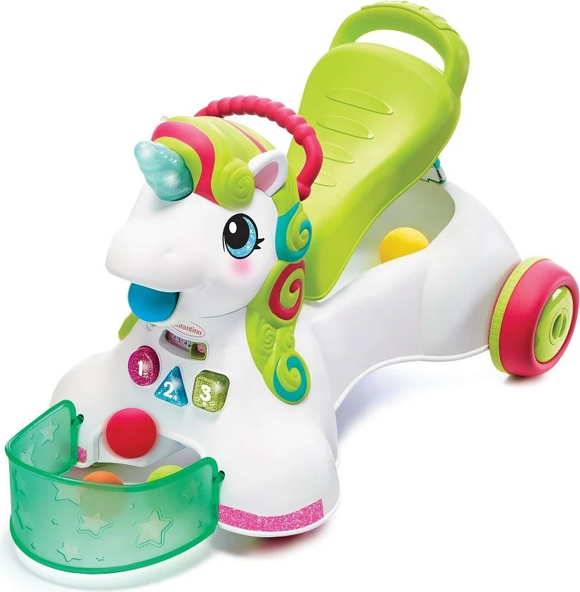 Ride-on, push walker 3-in-1 B-kids 150227018N, shumëngjyrëshe, Unicorn
