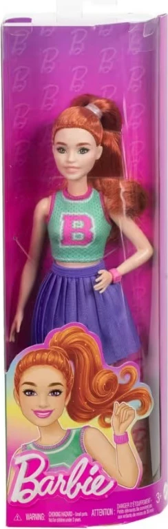 Kukull Barbie Fashionistas Mattel HYT90 me veshje cheerleader, për vajza