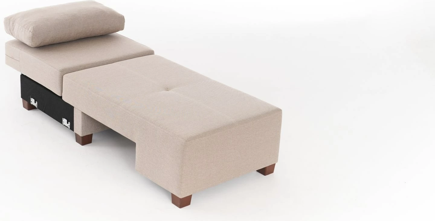 Krevat-karrige një vendës Atelier del Sofa, liri Perenna, anë e majtë, krem