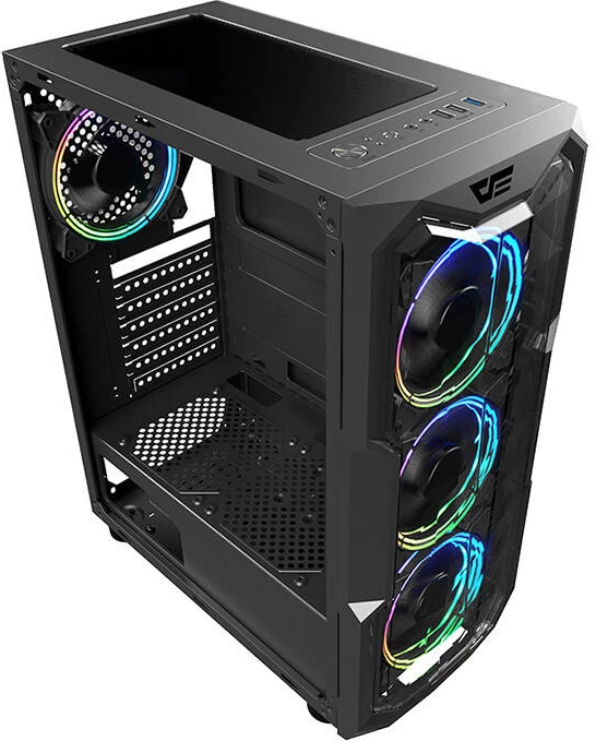 Kasë Darkflash Aquarius Acrylic, Middle Tower, ATX/M-ATX/ITX, e zezë