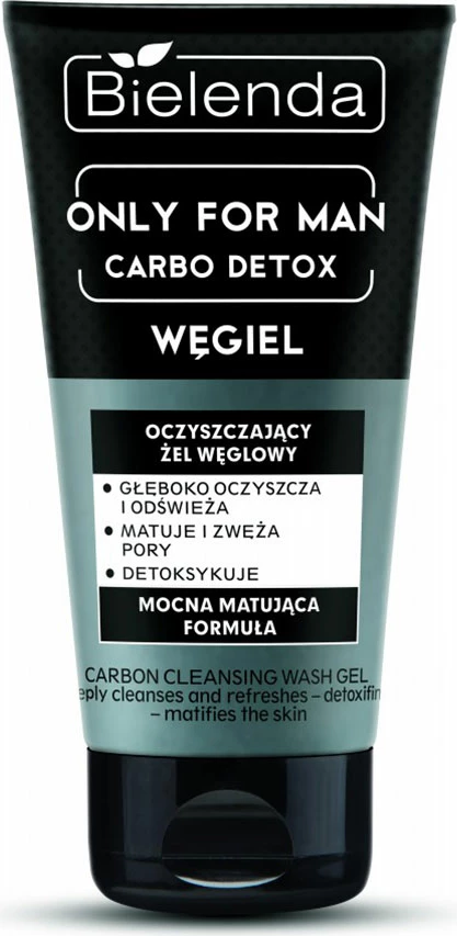 Xhel pastrues fytyre Bielenda Only For Man Carbo Detox për meshkuj 150g
