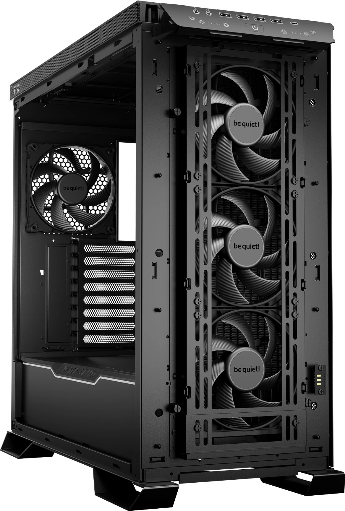 Kasë Be Quiet! DARK BASE PRO 901, Full Tower, PC, ATX, EATX, micro ATX, Mini-ATX, XL-ATX, Alumini, Qelq, Çelik, Gaming, e zezë