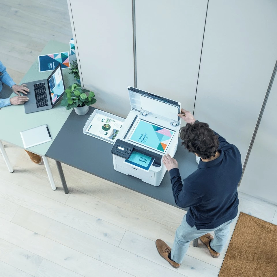 Printer multifunksional Brother MFC-L3520CDWE, LED, Wi-Fi, printim me ngjyra, duplex, i bardhë