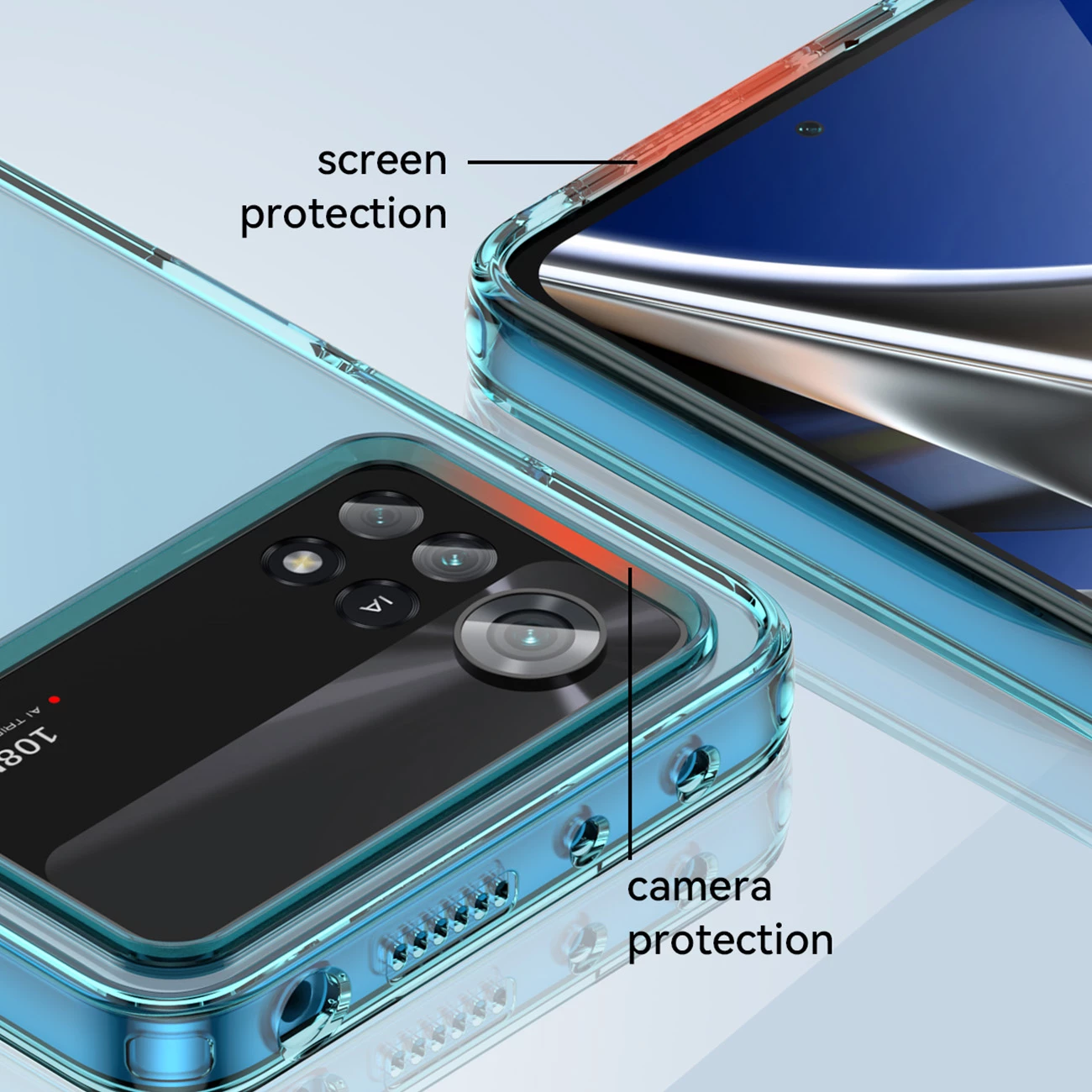 Mbështjellës Hurtel Outer Space Case për Xiaomi Poco X4 Pro 5G, Blu