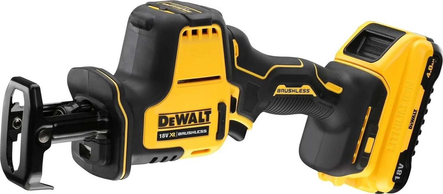 Sharrë reciproke DeWALT DCS369NT-XJ, brushless, 18V, 2800 spm, zi/verdhë
