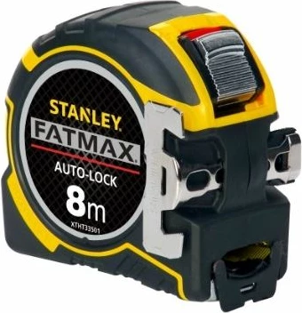 Metër shirit Stanley FatMax Autolock 8 m x 32 mm, zi/verdhe