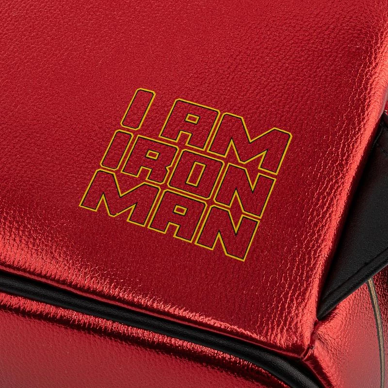 Shpinore mini Loungefly Marvel Iron Man Light-Up, lëkurë vegane, kuqe/ari