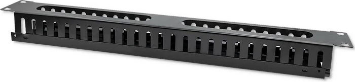 Organizues kabllosh për rack 19", Qoltec 54514, 24 porta, 1U, i zi