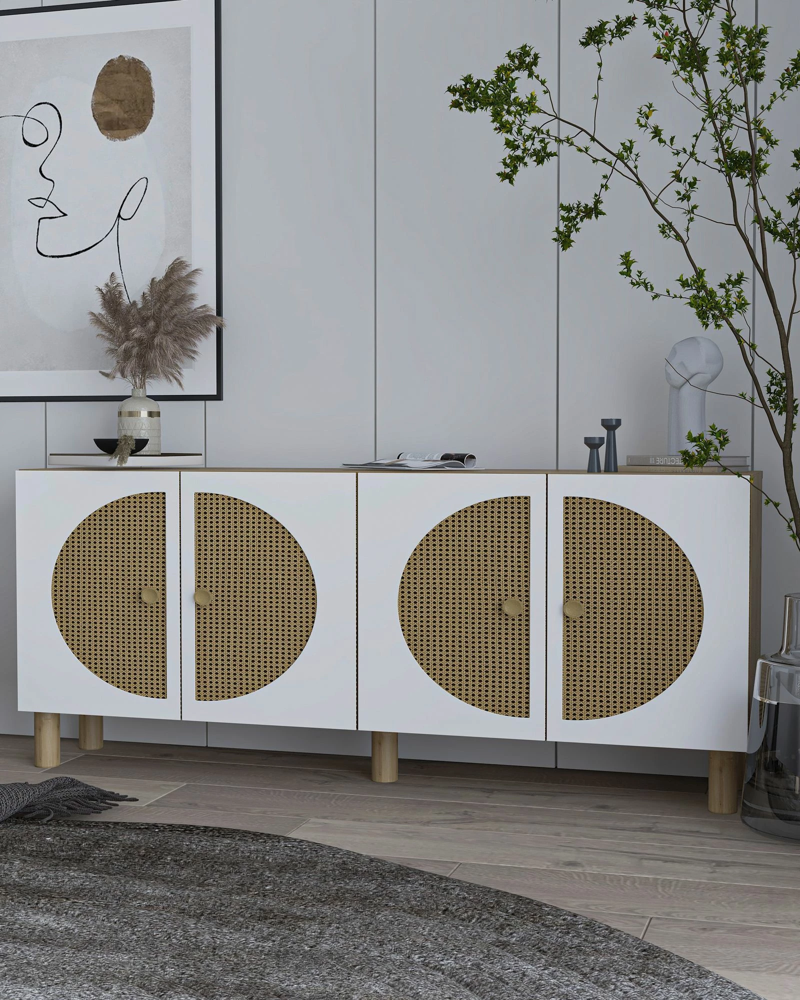 Konsol Skye Decor, lisi Sapphire, Hazeran