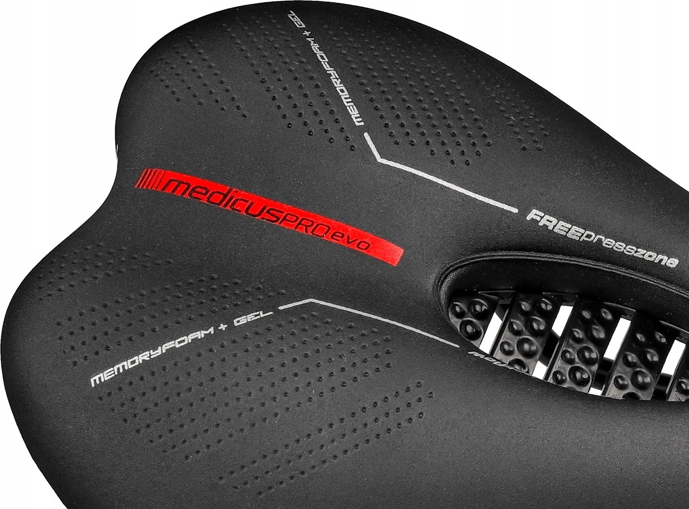 Sella për bicikletë Wittkop Medicus PROevo 7.0 (MTB), e zezë