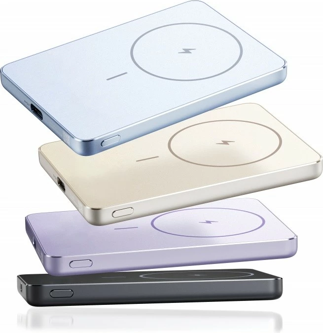 Bateri e jashtme, XIAOMI, Super Slim Magnetic 5000 (71819), 5000 mAh, USB-C 3 A, magnetike, e zezë