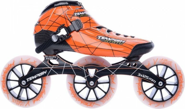 Rollera për meshkuj Tempish, të bardha me portokalli