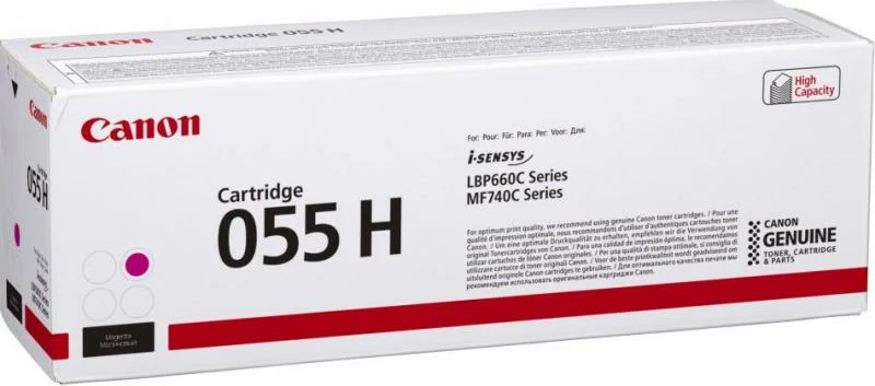 Toner Canon 055H 3018C002/3018C004 kapacitet i lartë 5500-8800 faqe magenta