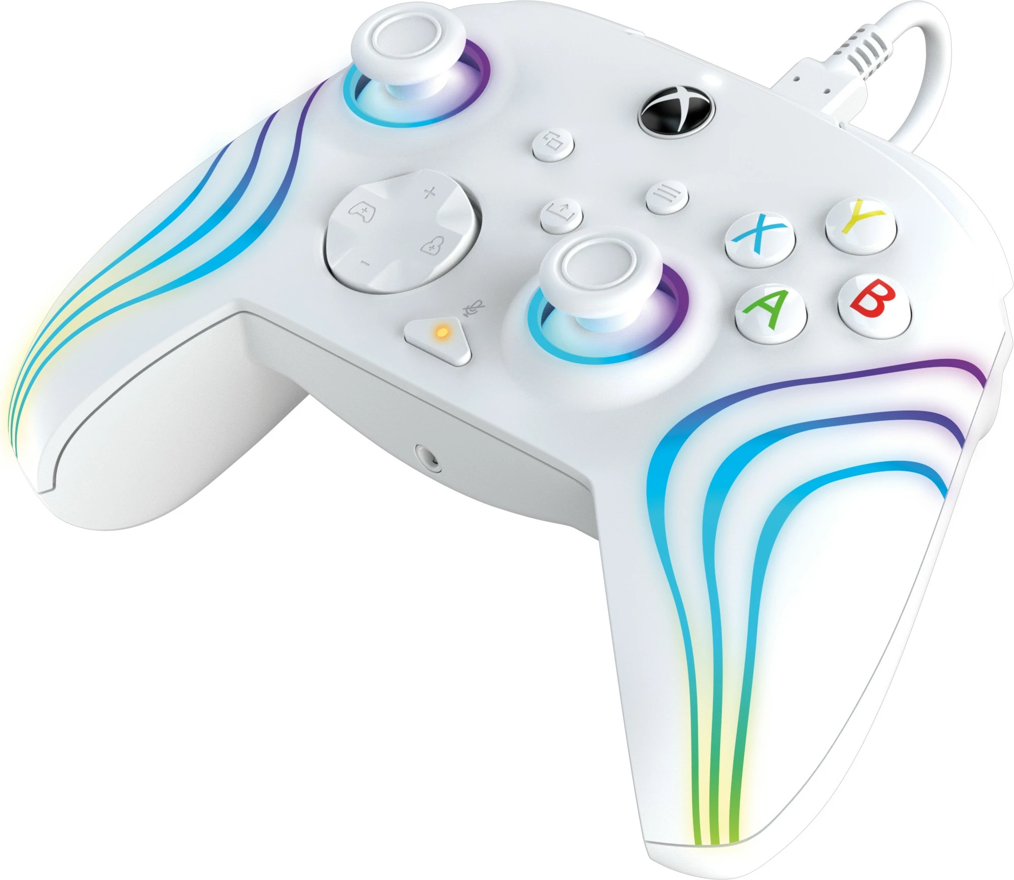 Gamepad PDP Afterglow Wave, Xbox Series X|S, PC, i bardhë
