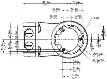 Mbajtës muri ALLNET për ALL-CAM2488-LVEN, ngjyrë e bardhë