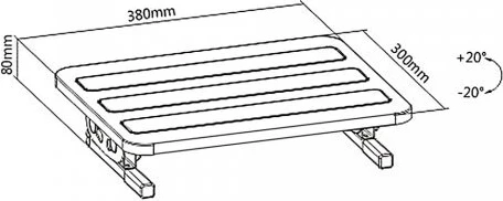 Pushues këmbësh Maclean MC-831, i zi