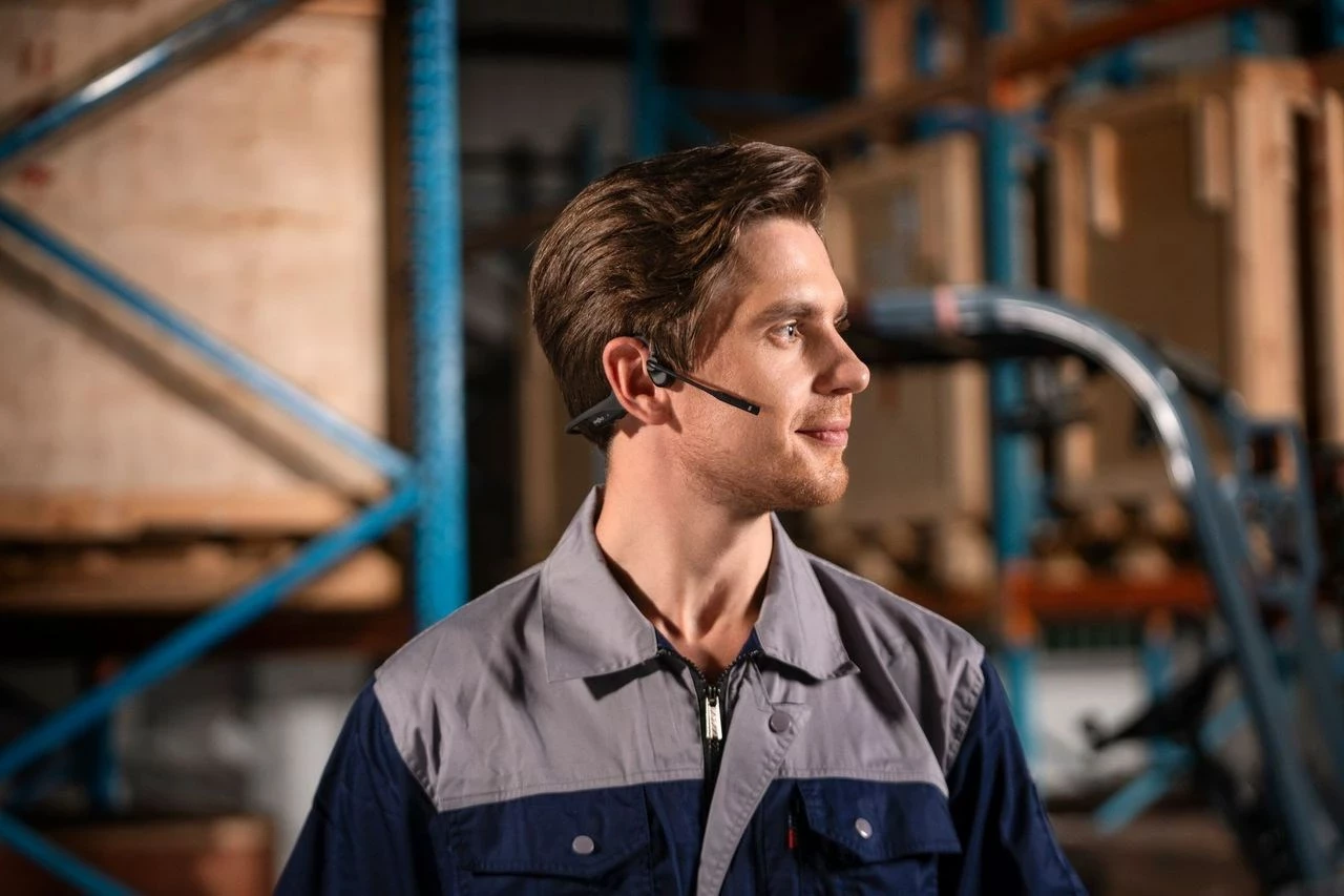 Kufje SHOKZ OpenComm2 2025 Upgrade, Bluetooth, Wireless, me mikrofon Boom, Zezë