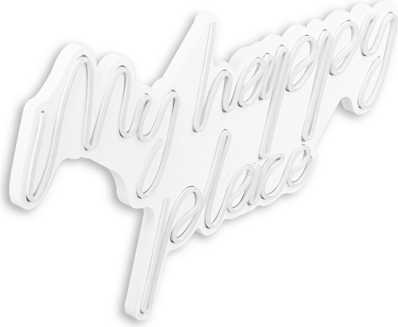 Dekor dritash LED plastike, My Happy Place, e bardhë