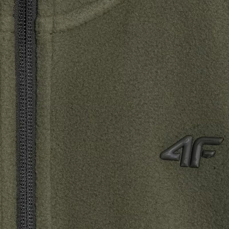 Xhemper fleece për djem 4F, khaki