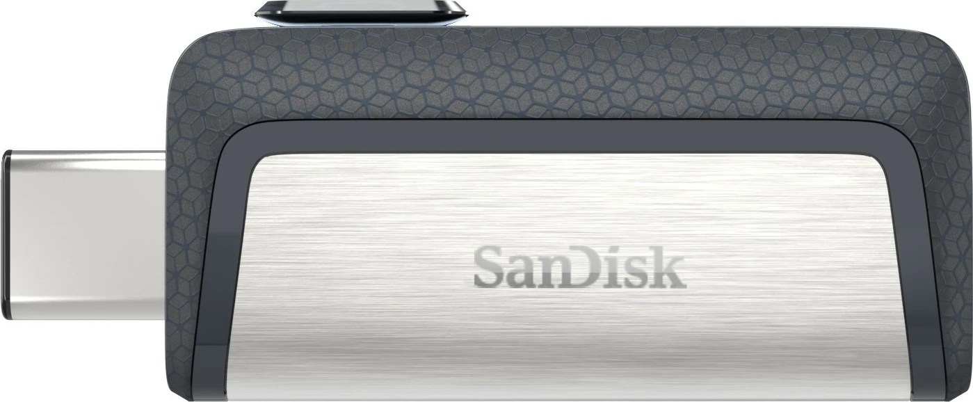 USB SanDisk Ultra Dual Drive, 128 GB, USB Type-A / USB Type-C, 3.2 Gen 1, E zezë, Argjend