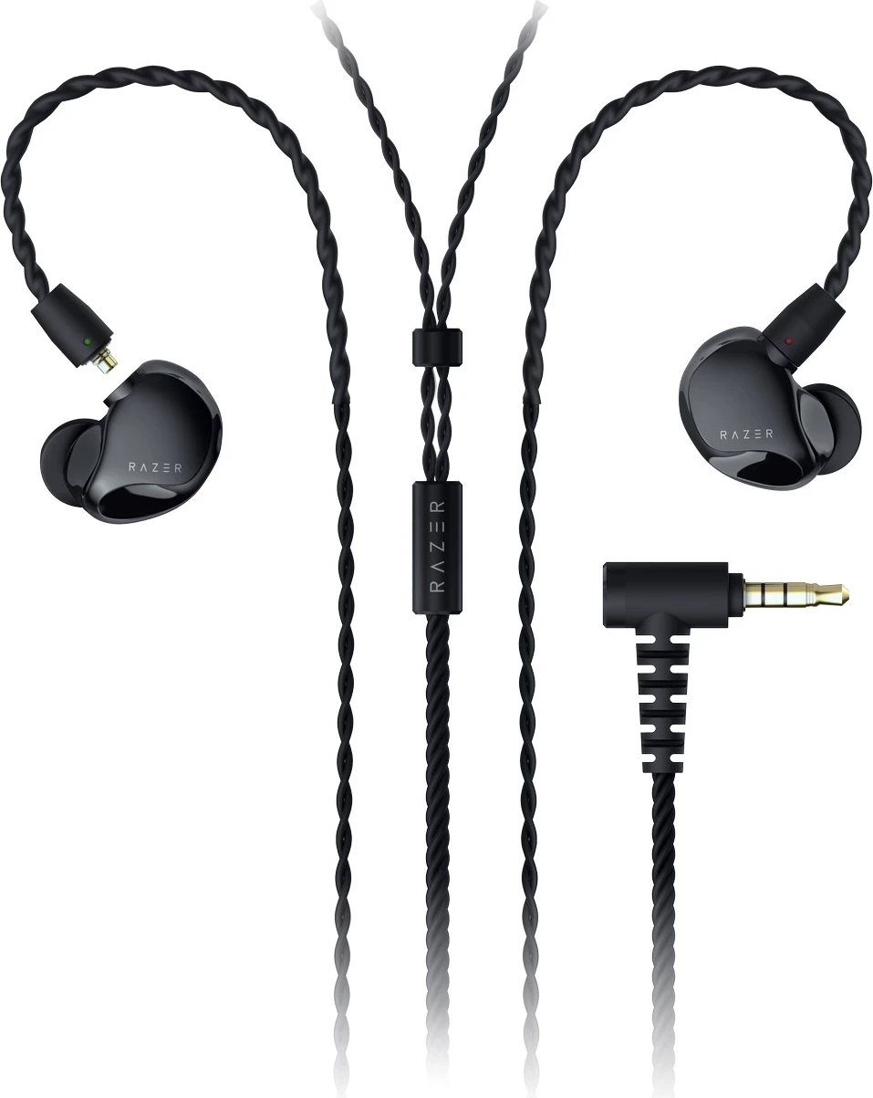 Kufje Razer Moray, in-ear, të zeza