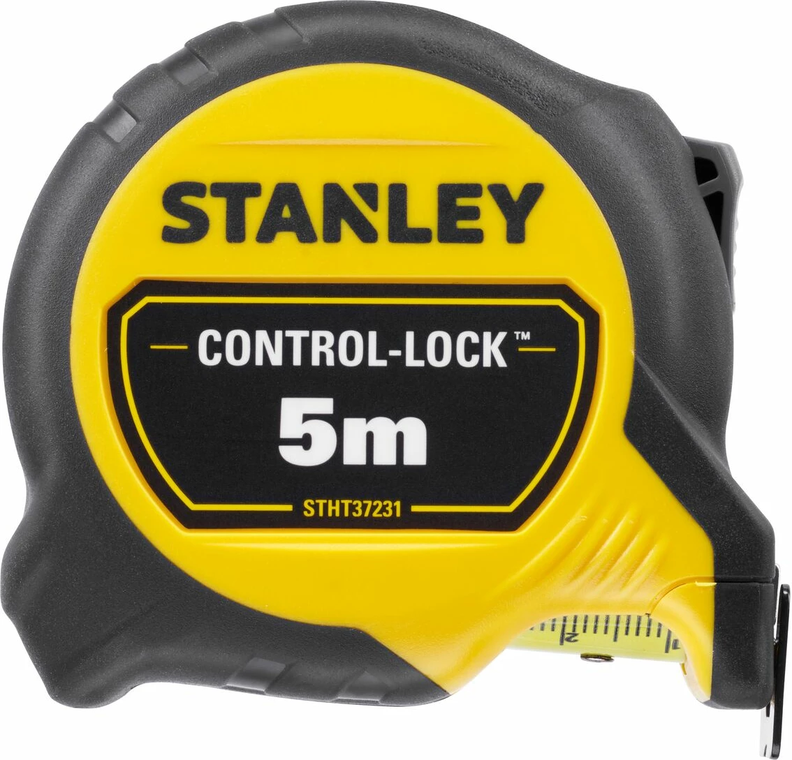 Metër shirit Stanley STHT37231-0 5m x 25mm Control-Lock me magnet të heqshëm, e verdhë/zezë