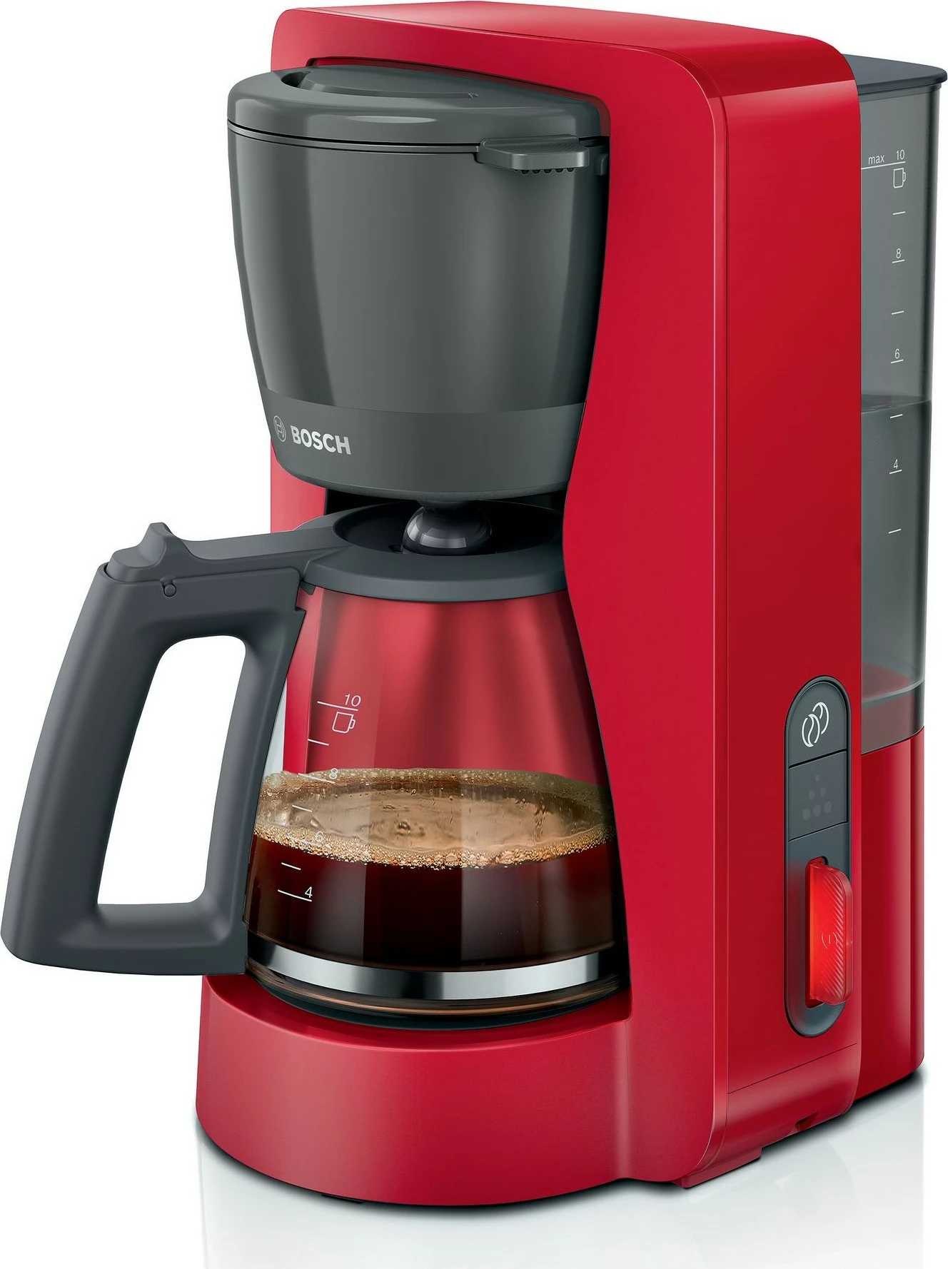 Aparat kafeje Bosch TKA3M134, 1.4 L, 1200 W, e kuqe
