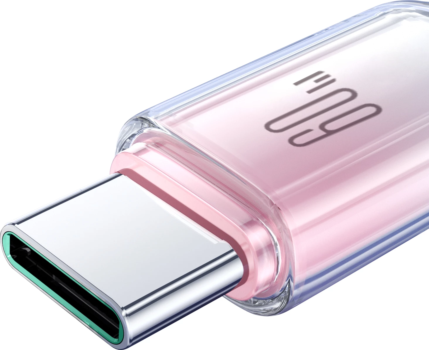 Kabllo USB-C në USB-C Joyroom S-A42 Crystal-Clear Series, 1.2m, 60W, Bardhë