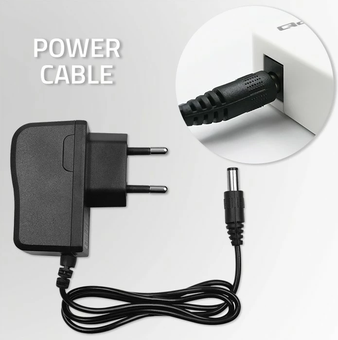 Switch rrjeti Qoltec 52245, 5 porta RJ45, Fast Ethernet, i bardhë