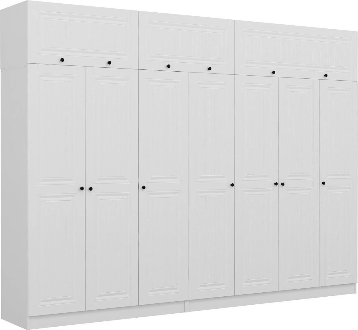 Dollap i bardhë për rroba, Skye Decor, Kale - 5141, 315x235x52 cm