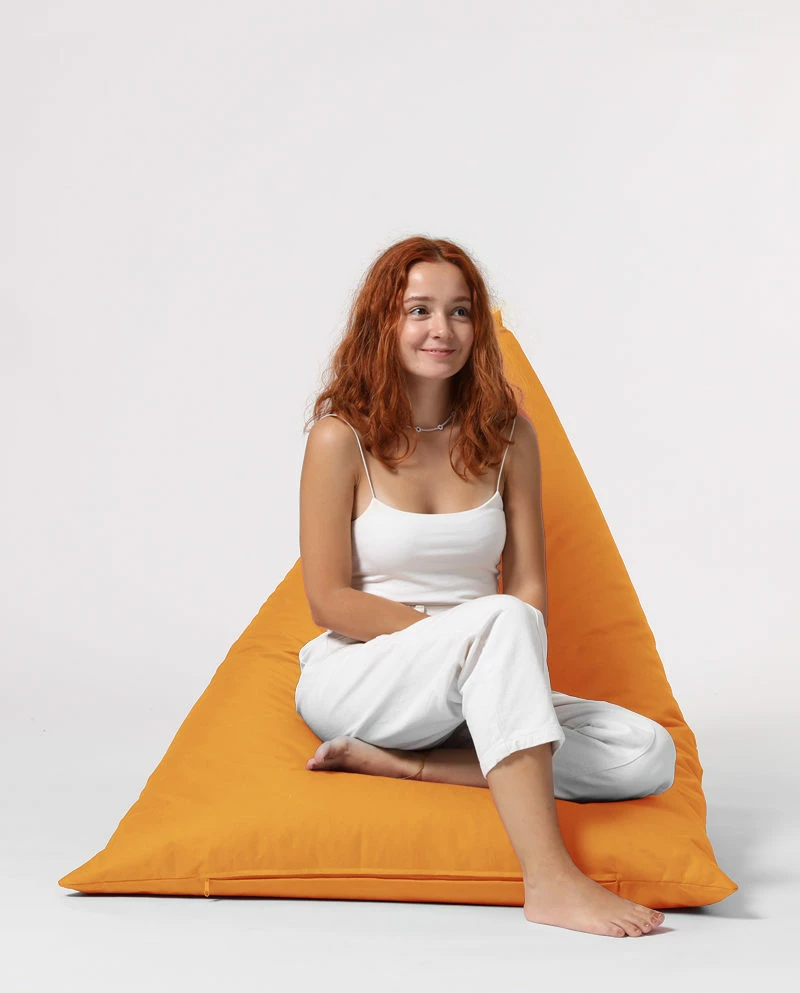 Puf kopshti, ngjyrë portokalli, Pyramid Big Bed, Atelier del Sofa