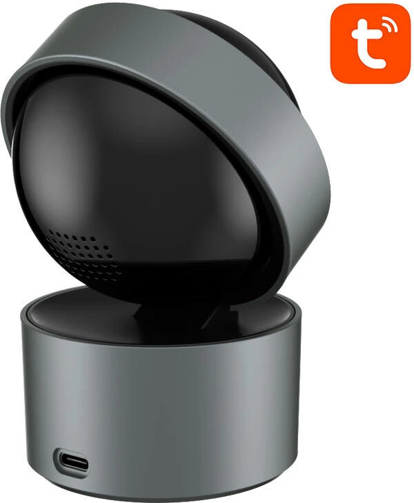 Kamerë inteligjente Avatto IPC06, Wi-Fi, 4MP, Full HD, për ambiente të brendshme, e zezë/gri