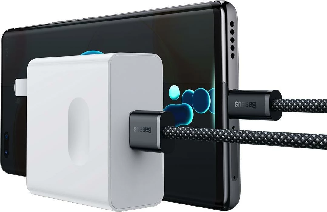 Kablë Baseus Dynamic Series CALD000616 USB-A në USB-C 1m 100W USB 2.0, gri