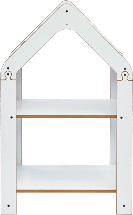 Raft Montessori Zoilen, bardhë-rozë, mdf, 50x30x80cm