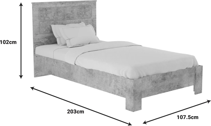 Paketa e mobiljeve për dhomë studenti OLYMPUS set prej 3 pjesësh, ngjyrë anthracite antike