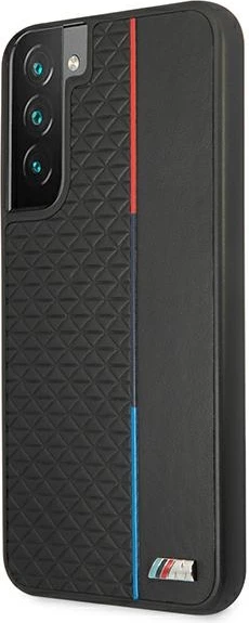 Mbështjellës BMW M Collection Triangles për Samsung Galaxy S22+, i zi, hardcase