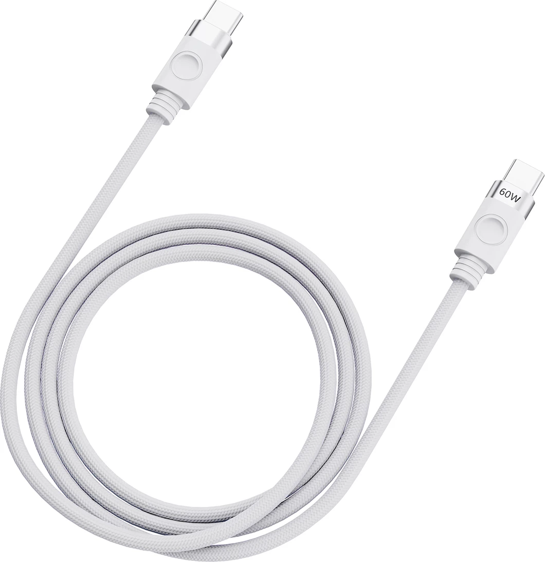 Kabllo USB-C në USB-C Orico CDX, 1m, 60W, 3A, e bardhë